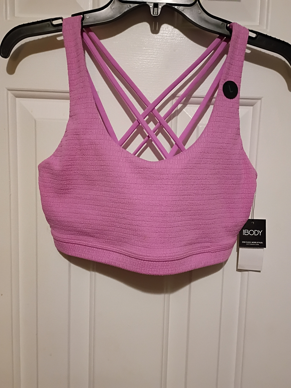 Cotton On Lilac Crisscross Strappy Sports Bra